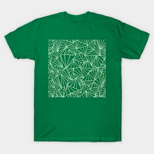 Abstract Fan Mint Green T-Shirt